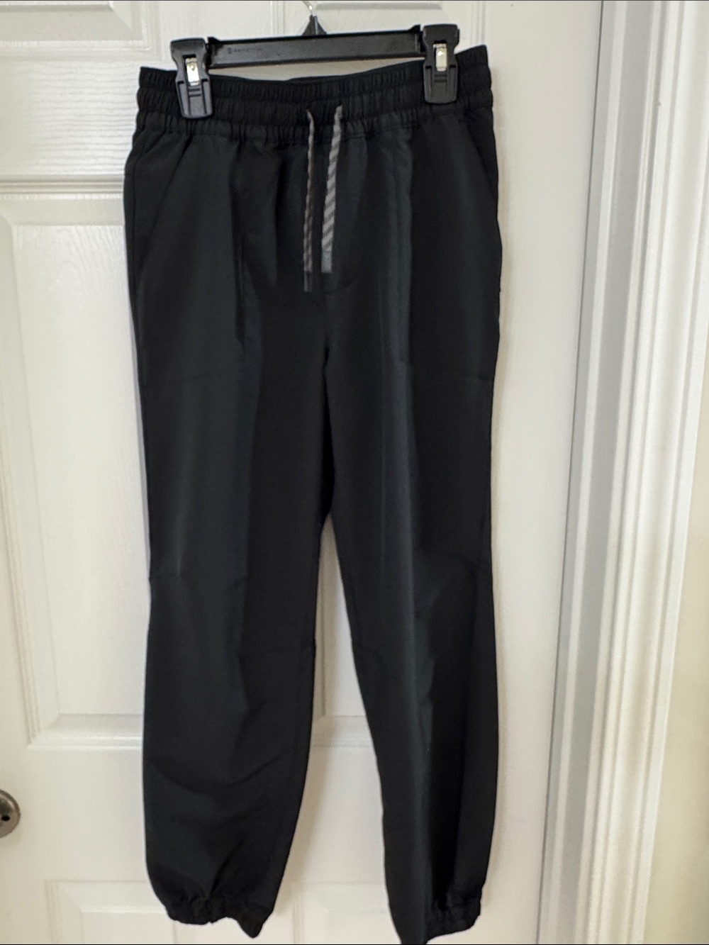 ZeroXposur Black Kids Joggers with Elastic Waist and Drawcord